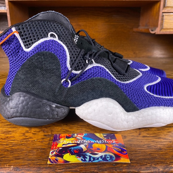 Adidas Crazy BYW LVL I Mens Shoes Purple Sz 10.5 - Picture 2 of 6